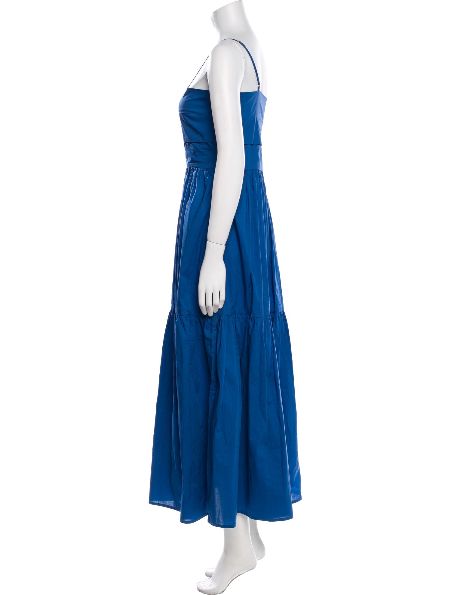 BIRD & KNOLL Square Neckline Long Dress