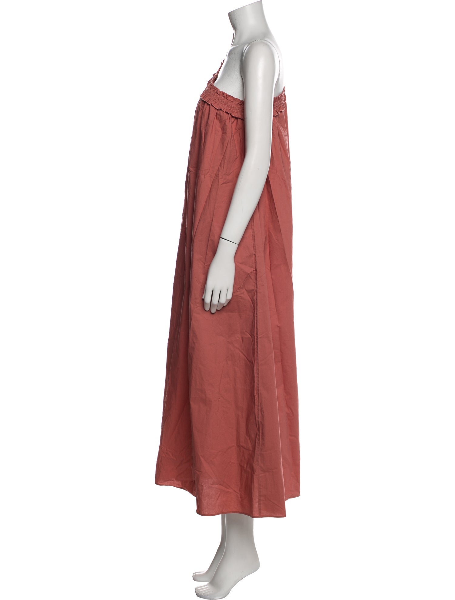 BIRD & KNOLL One-Shoulder Long Dress