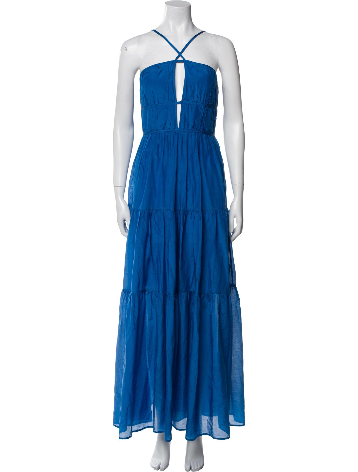 BIRD & KNOLL Halterneck Long Dress