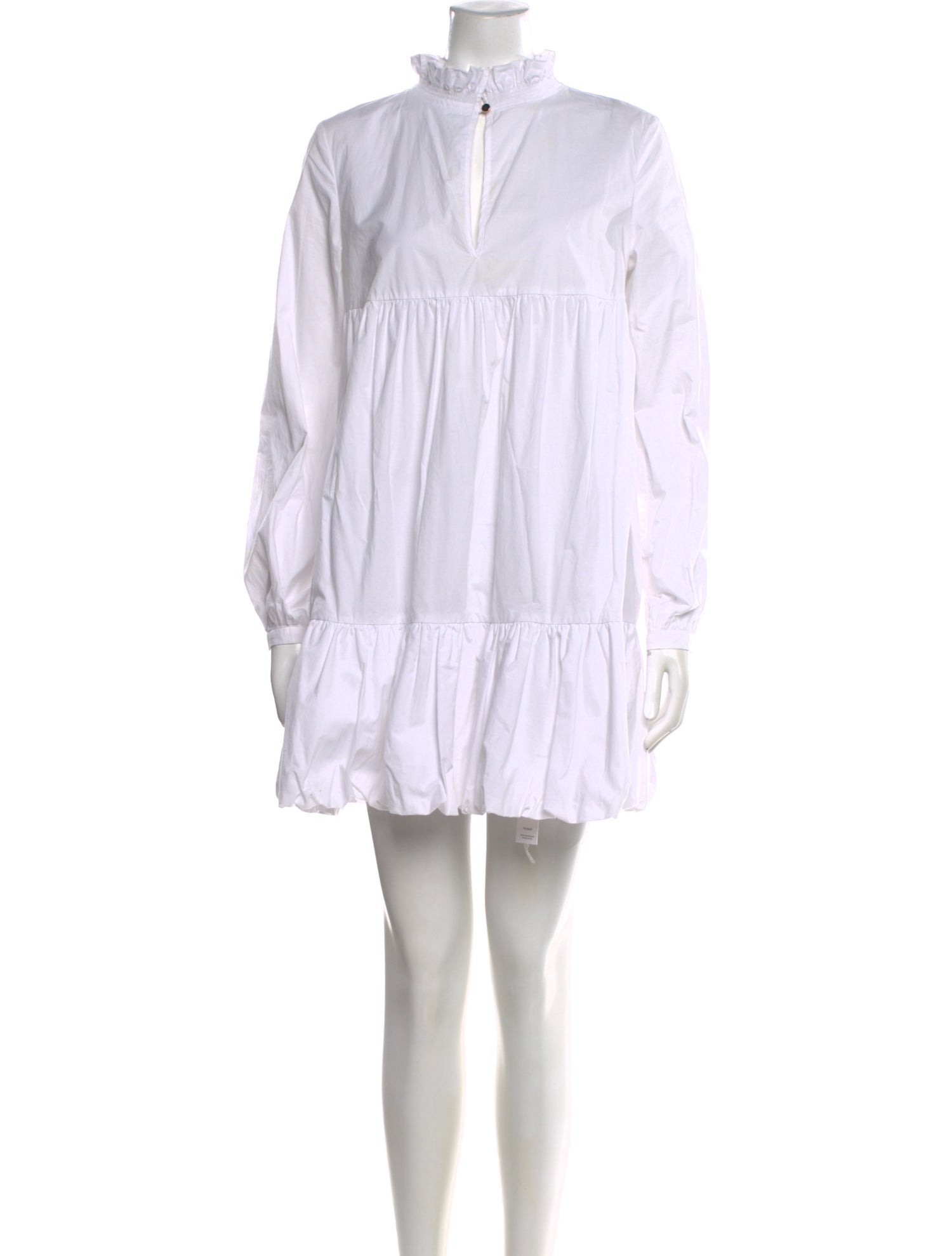 BIRD & KNOLL Mock Neck Mini Dress