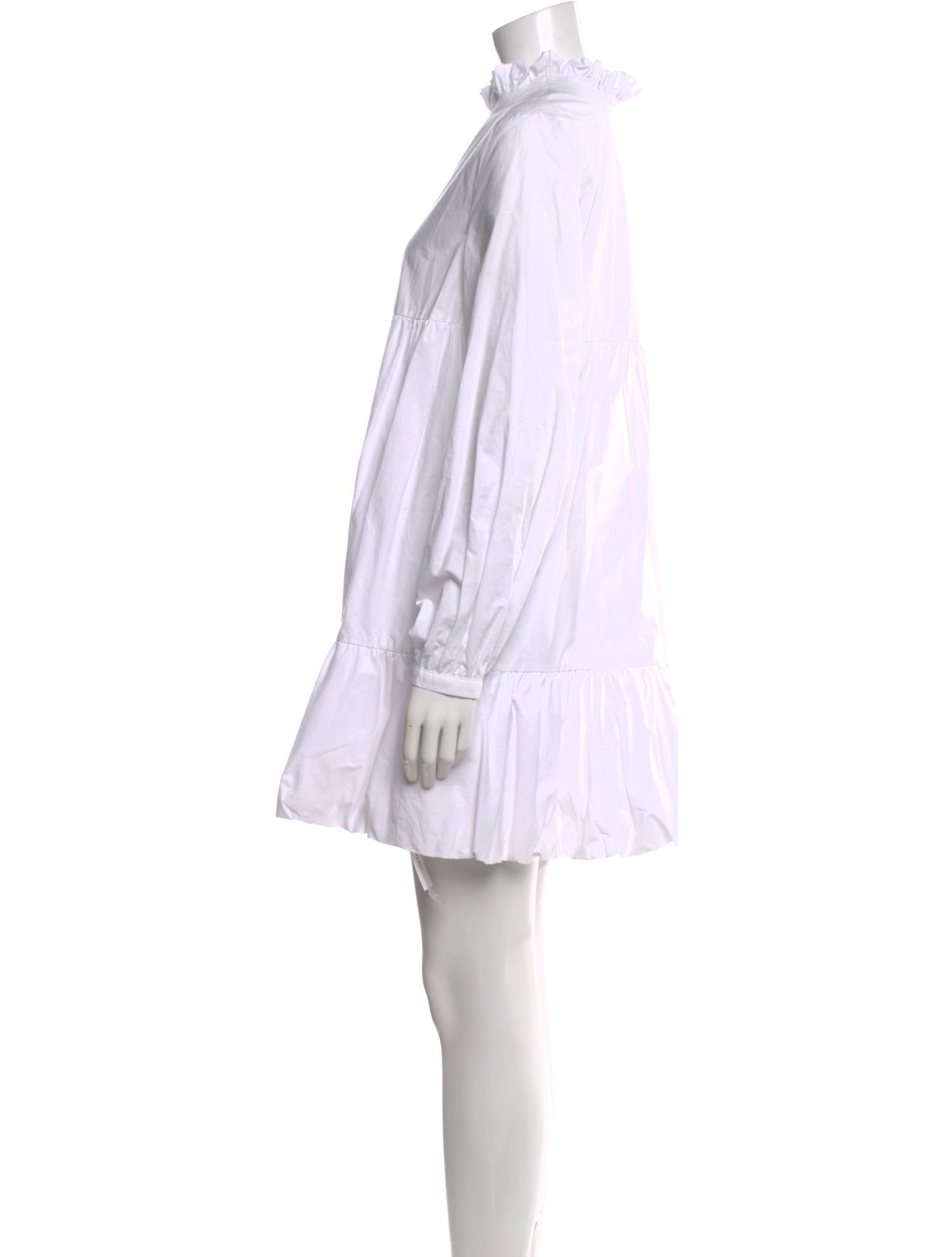 BIRD & KNOLL Mock Neck Mini Dress