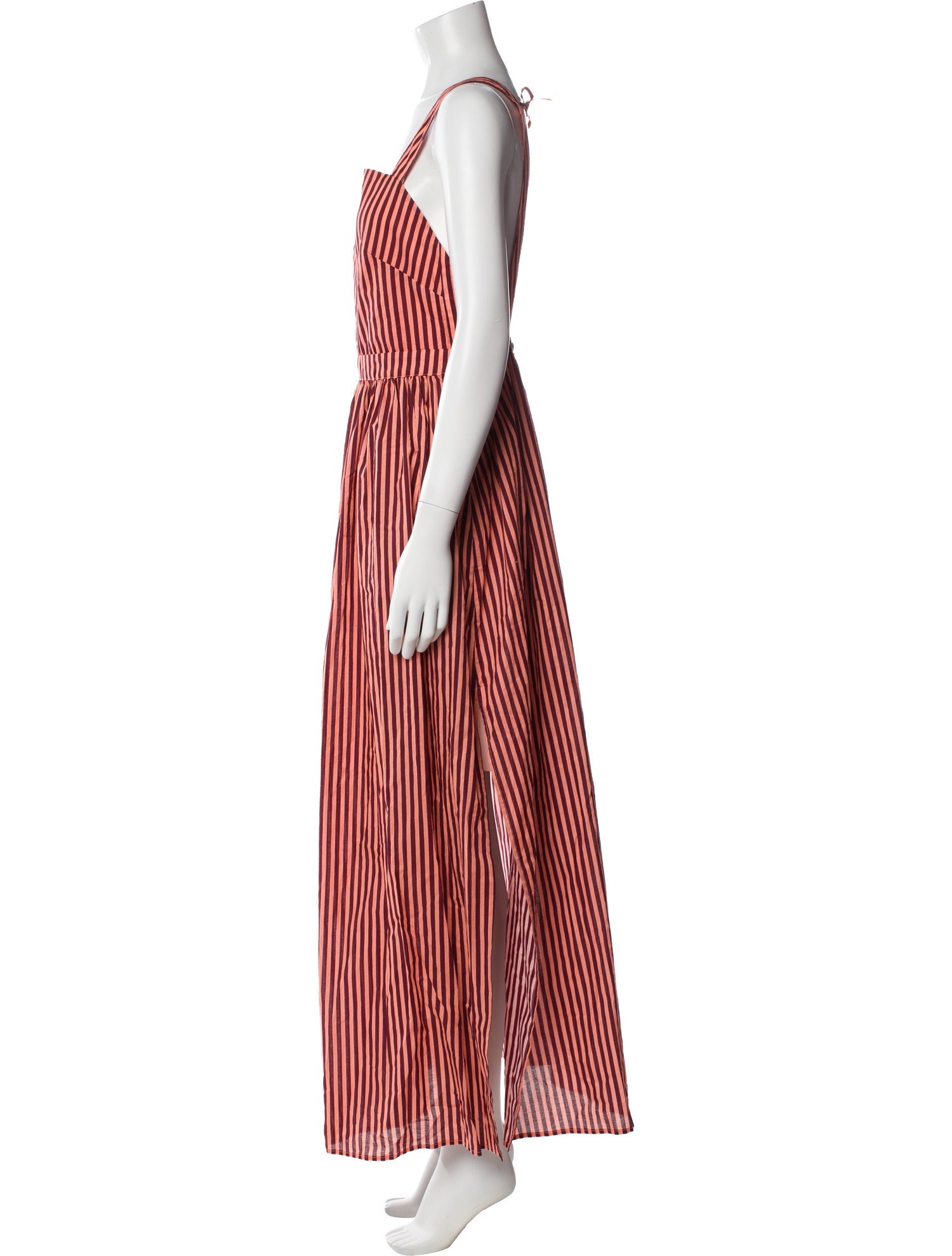 BIRD & KNOLL Striped Long Dress