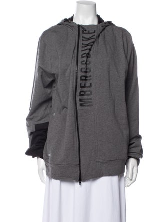Dirk Bikkembergs Graphic Print Mock Neck Cardigan
