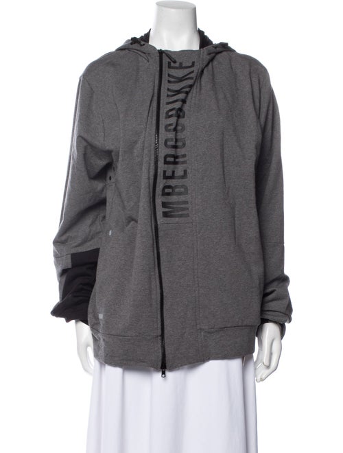 Dirk Bikkembergs Graphic Print Mock Neck Cardigan