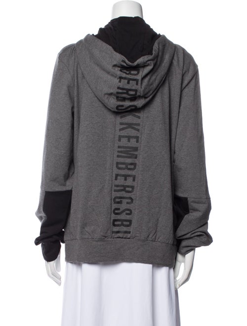 Dirk Bikkembergs Graphic Print Mock Neck Cardigan