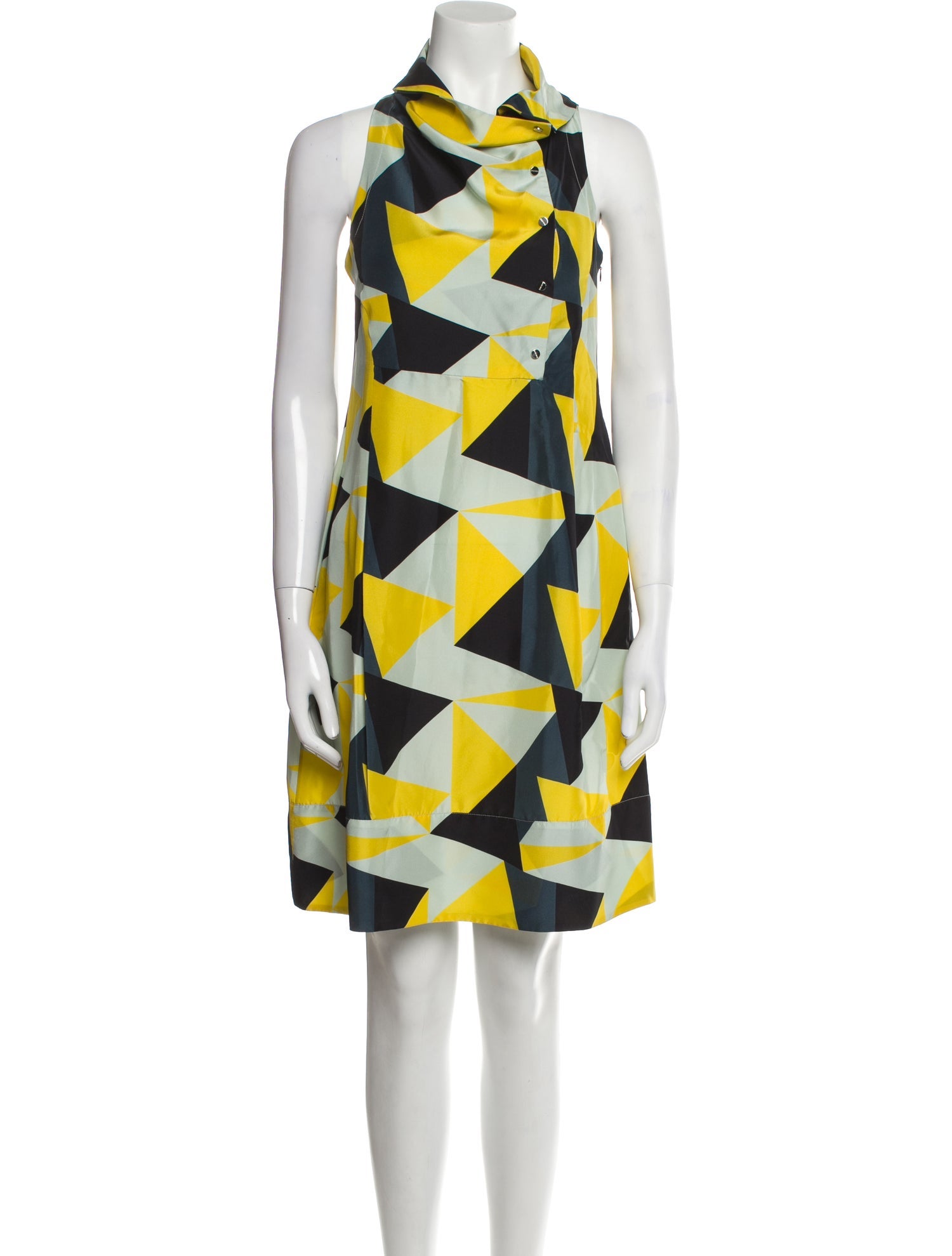 Dirk Bikkembergs Silk Knee-Length Dress