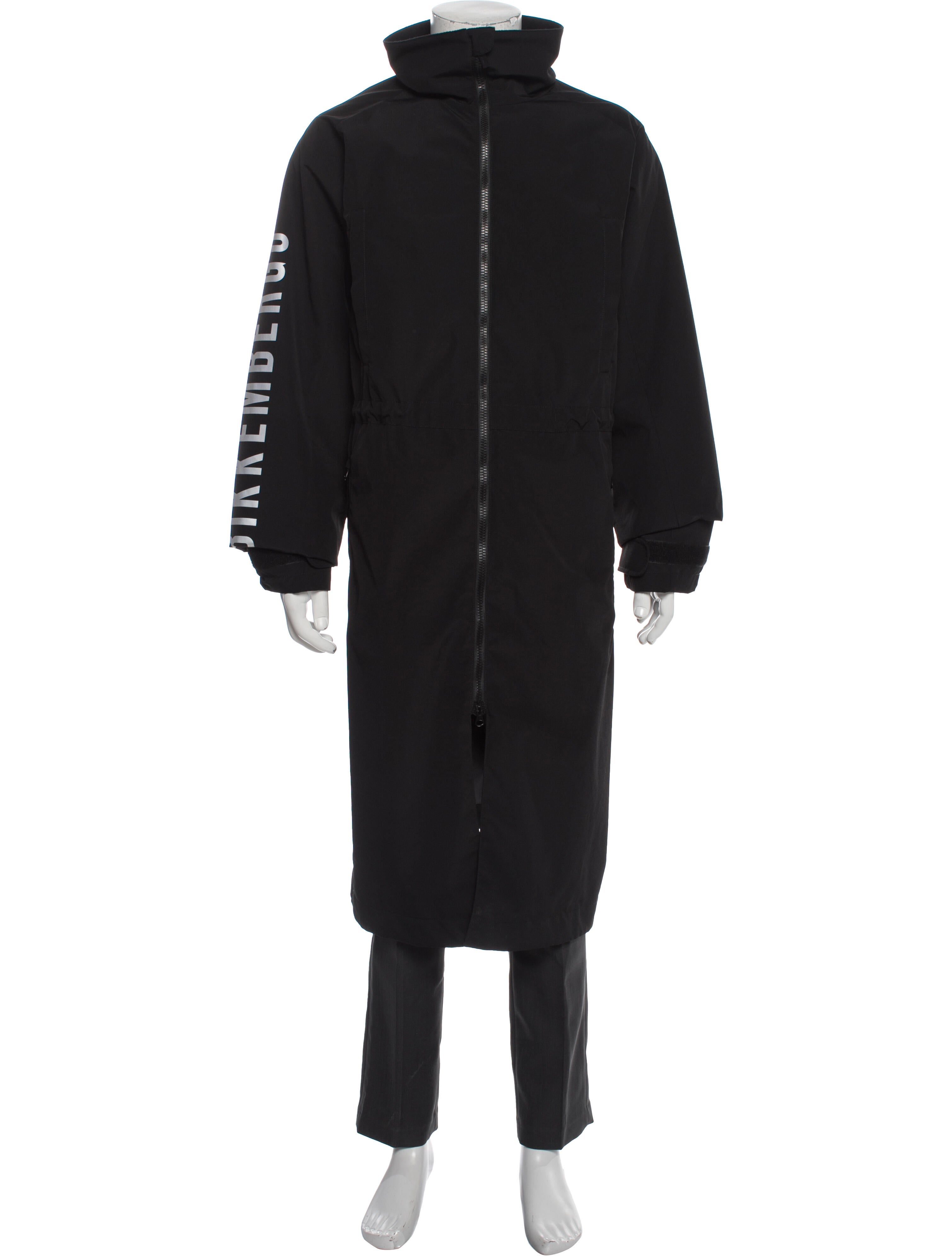 ジャケット・アウター DIRK BIKKEMBERGS Coat Dirk Bikkembergs Distressed Zip Wool Coat – Vertical Rags