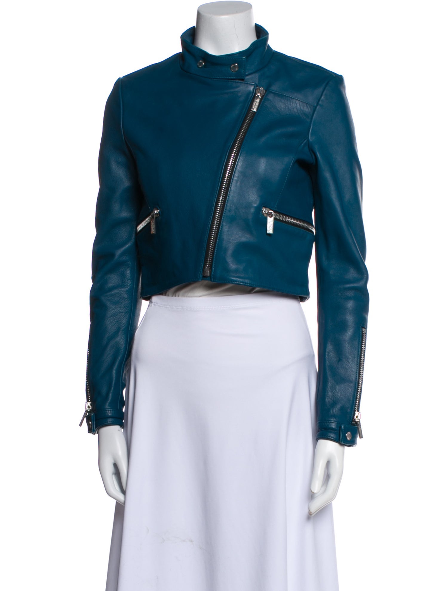 Dirk Bikkembergs Leather Biker Jacket