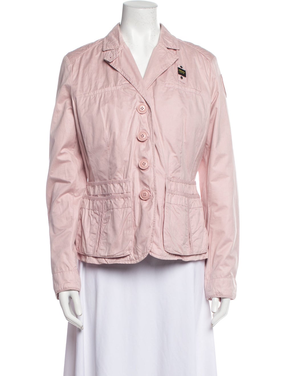 Blauer Blazer Pink Pointed Collar Patch Pockets & - image 1