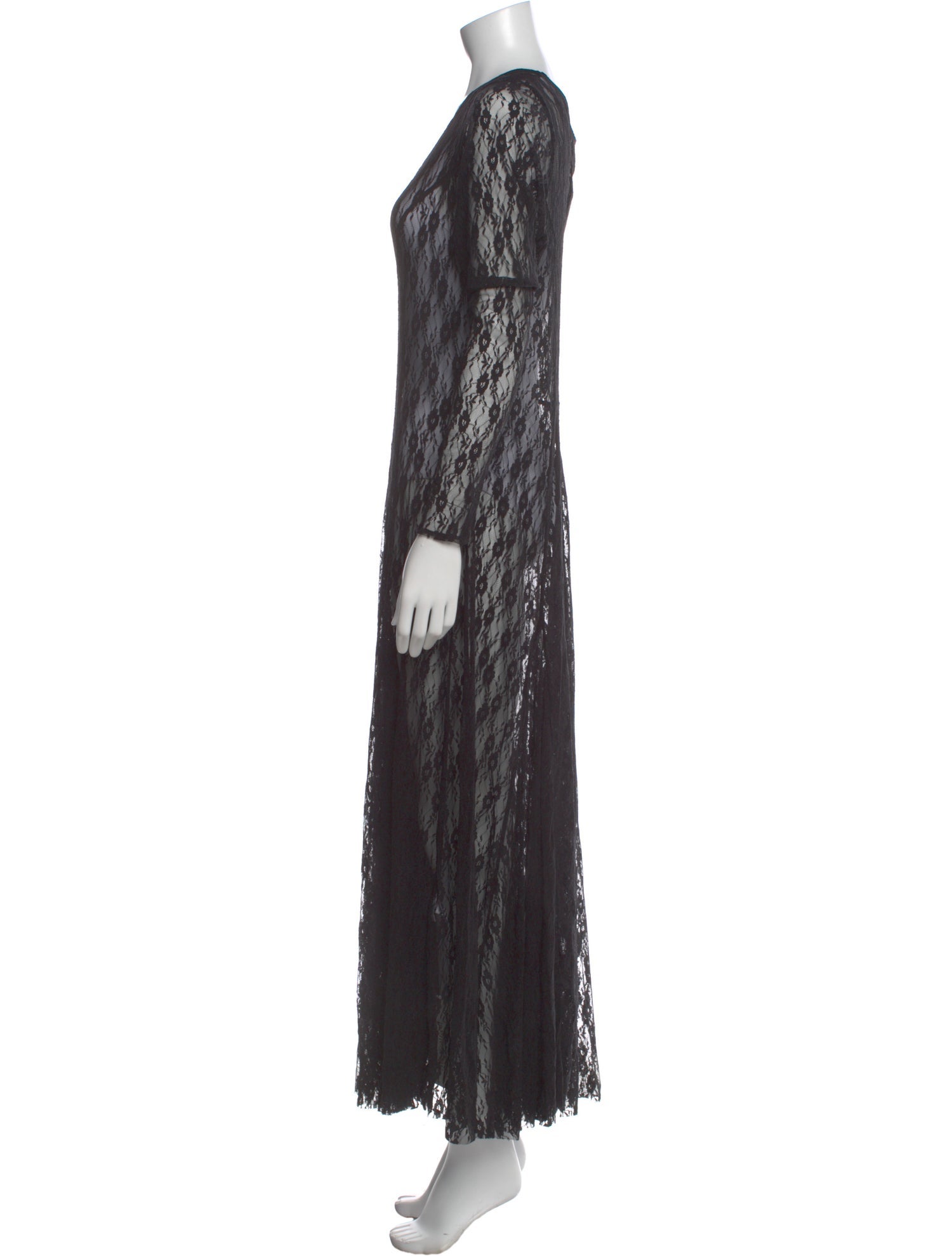 Baacal Lace Pattern Long Dress