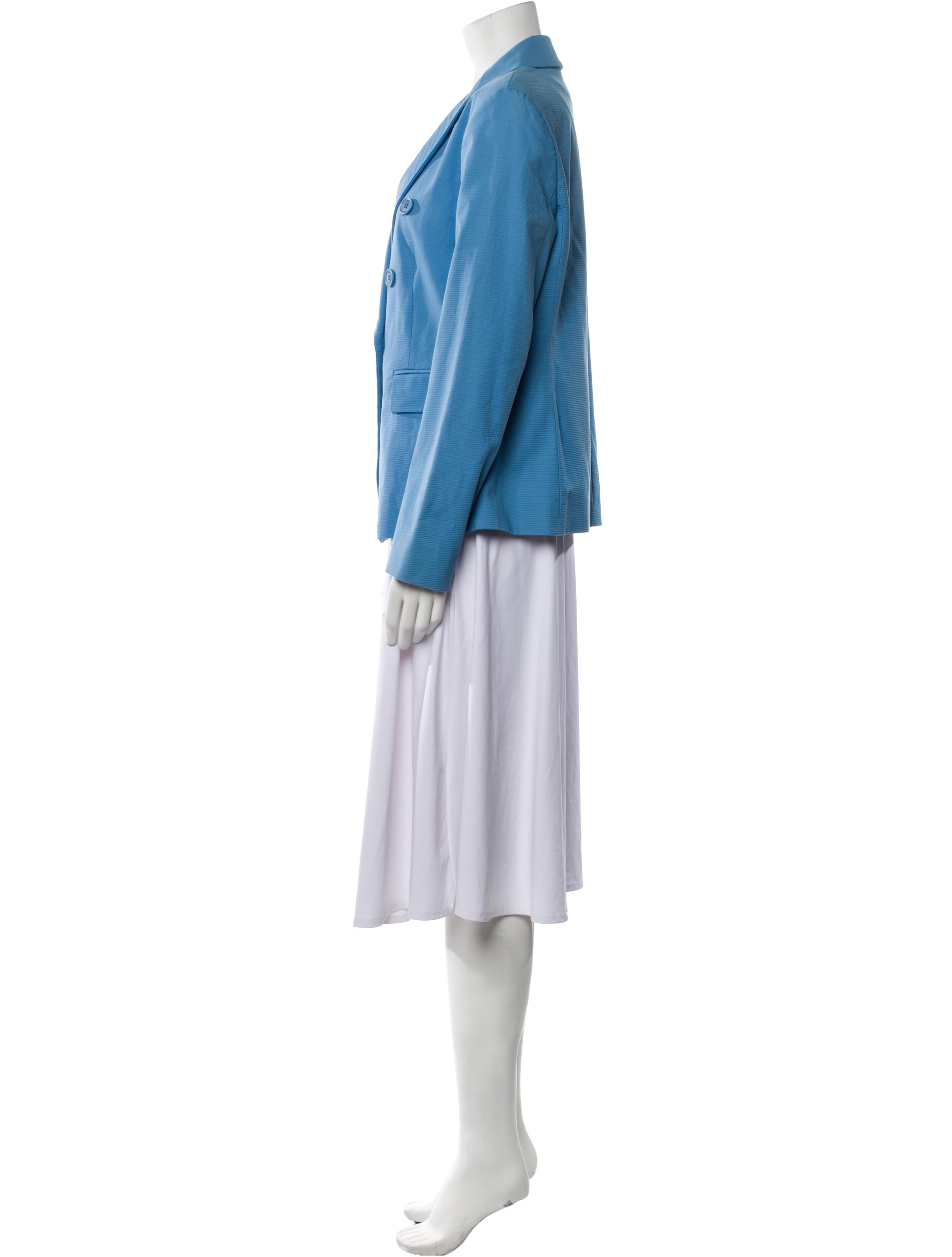 Blue Les Copains ホワイトコットンジャケット　42サイズ Les Copains Jeans Womens Jacket Size 42 Beige Basic Cotton
