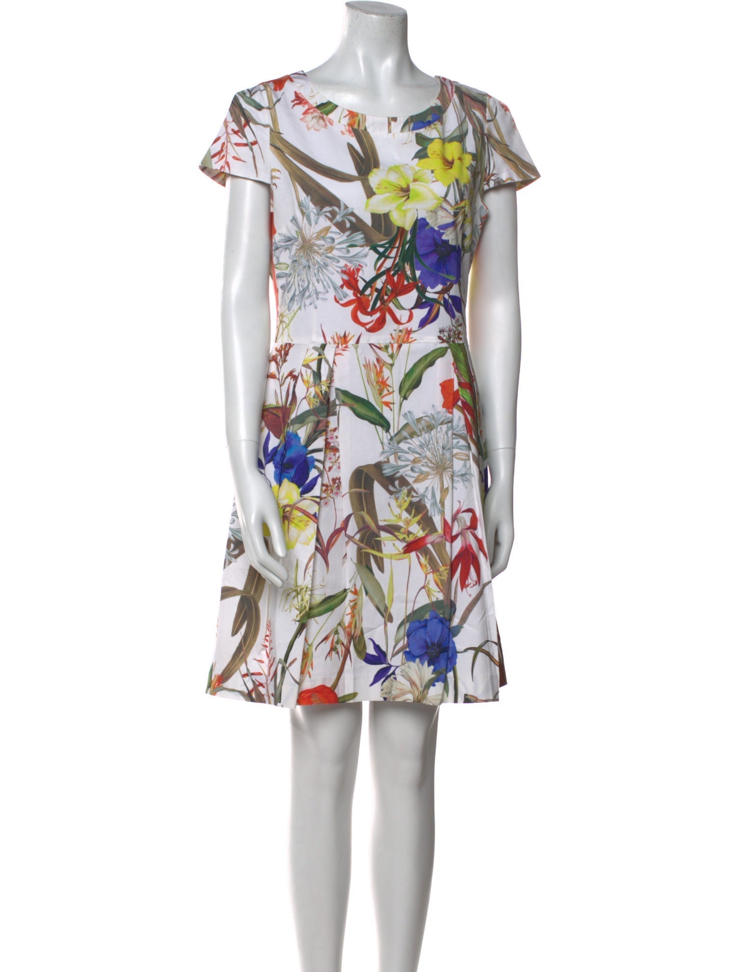 Blue Les Copains Silk Mini Dress