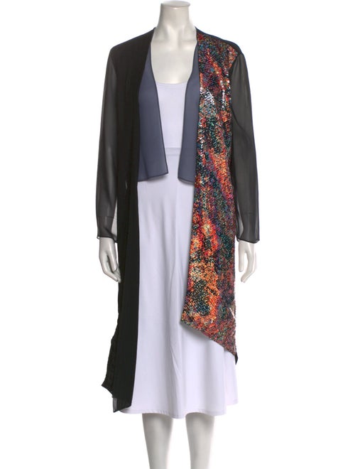 Blanc de Chine Graphic Print Open Front Tunic