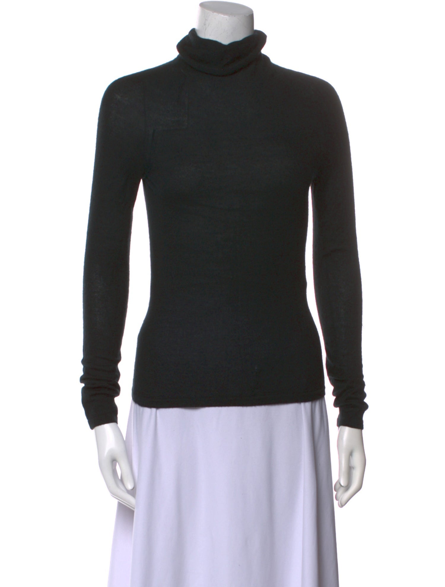 Blanc de Chine Cashmere Turtleneck Sweater