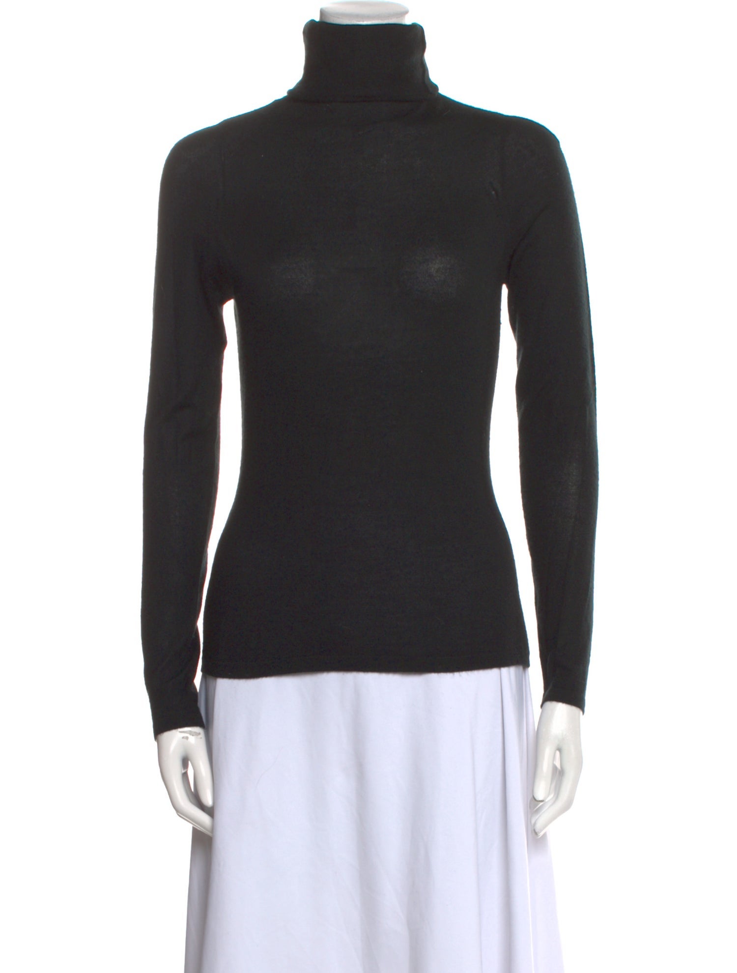 Blanc de Chine Cashmere Turtleneck Sweater