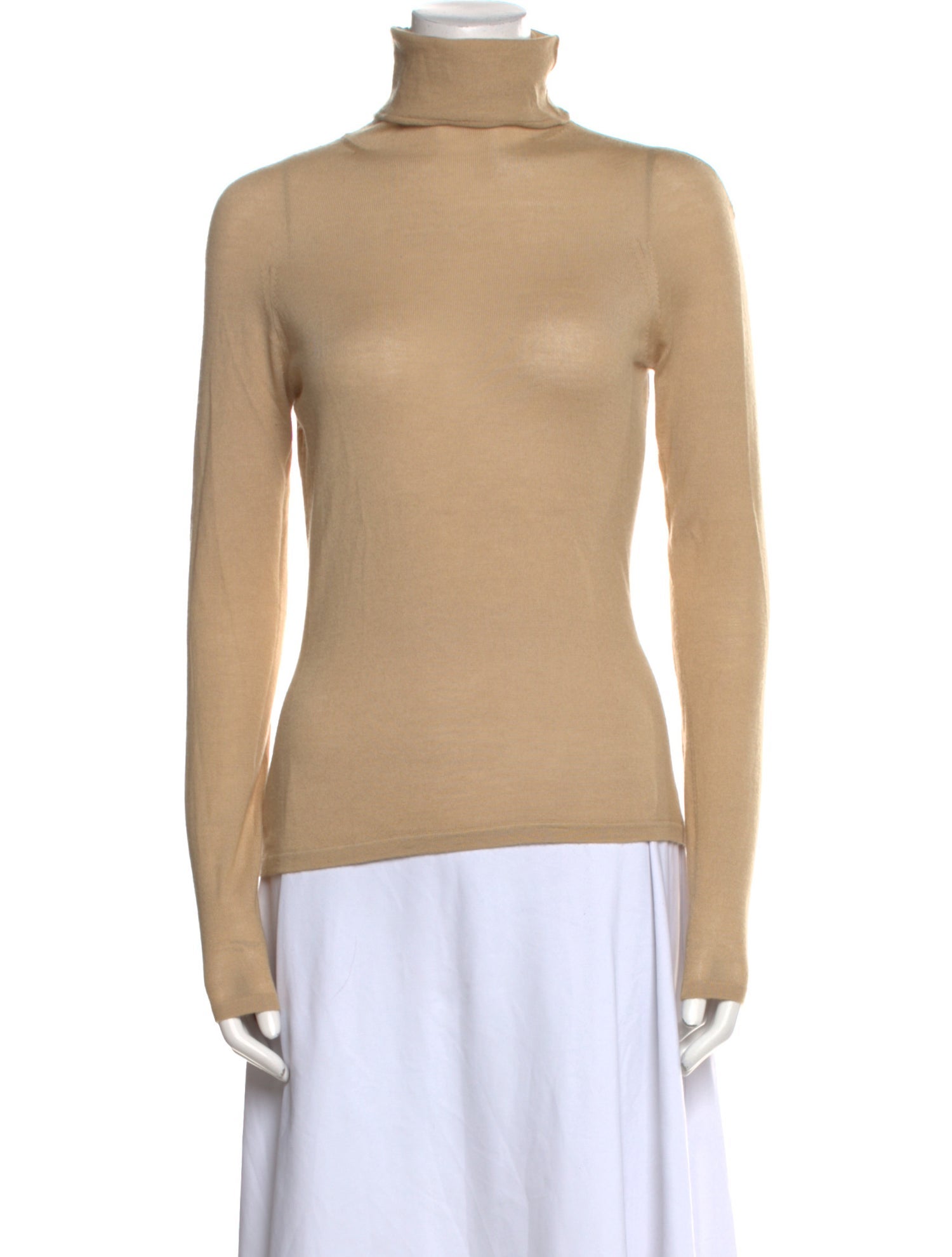 Blanc de Chine Cashmere Turtleneck Sweater
