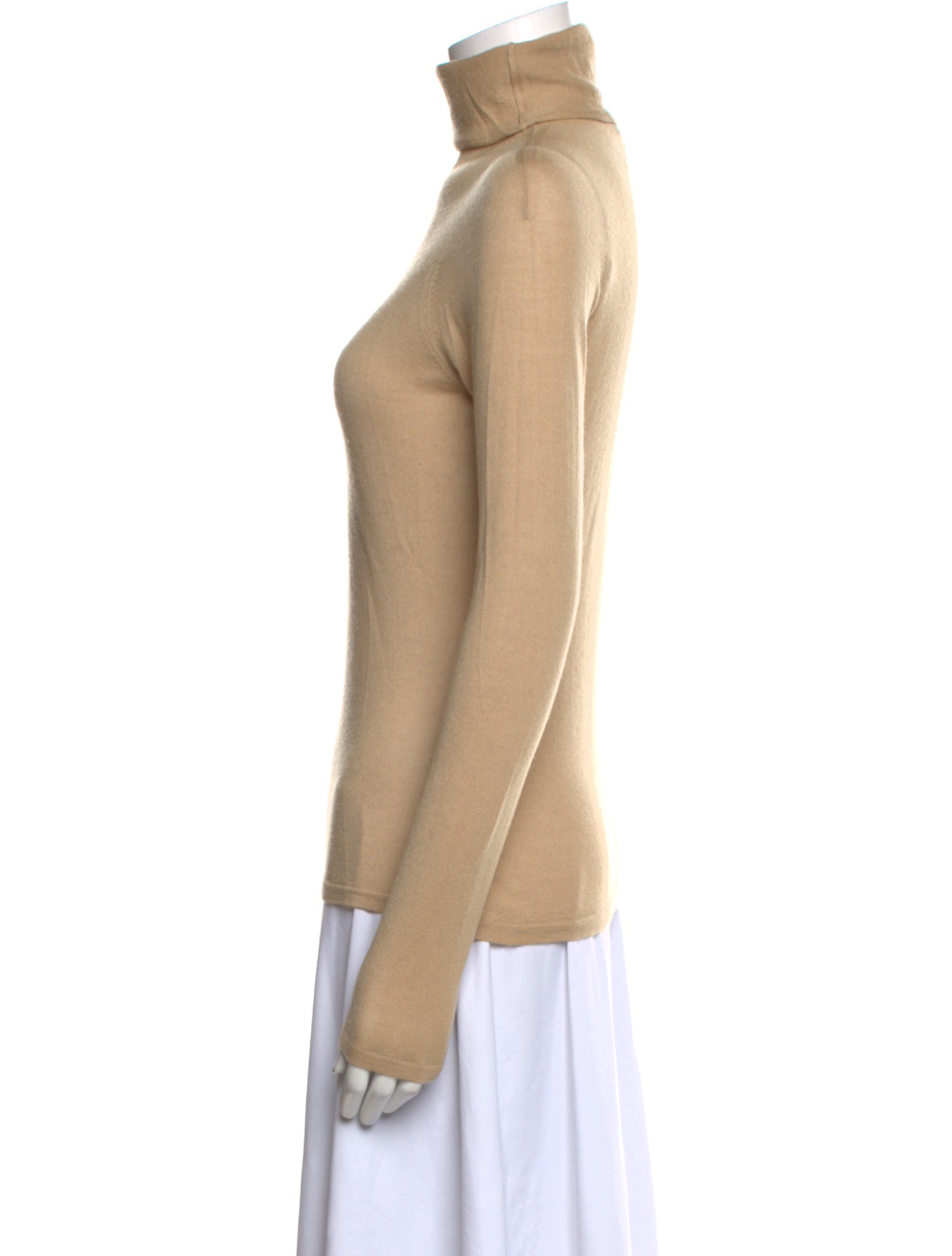 Blanc de Chine Cashmere Turtleneck Sweater