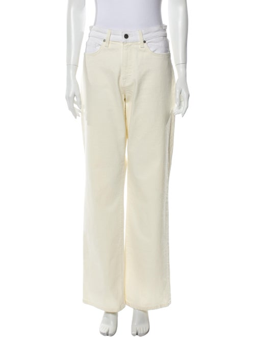 Bldwn Mid-Rise Wide Leg Jeans