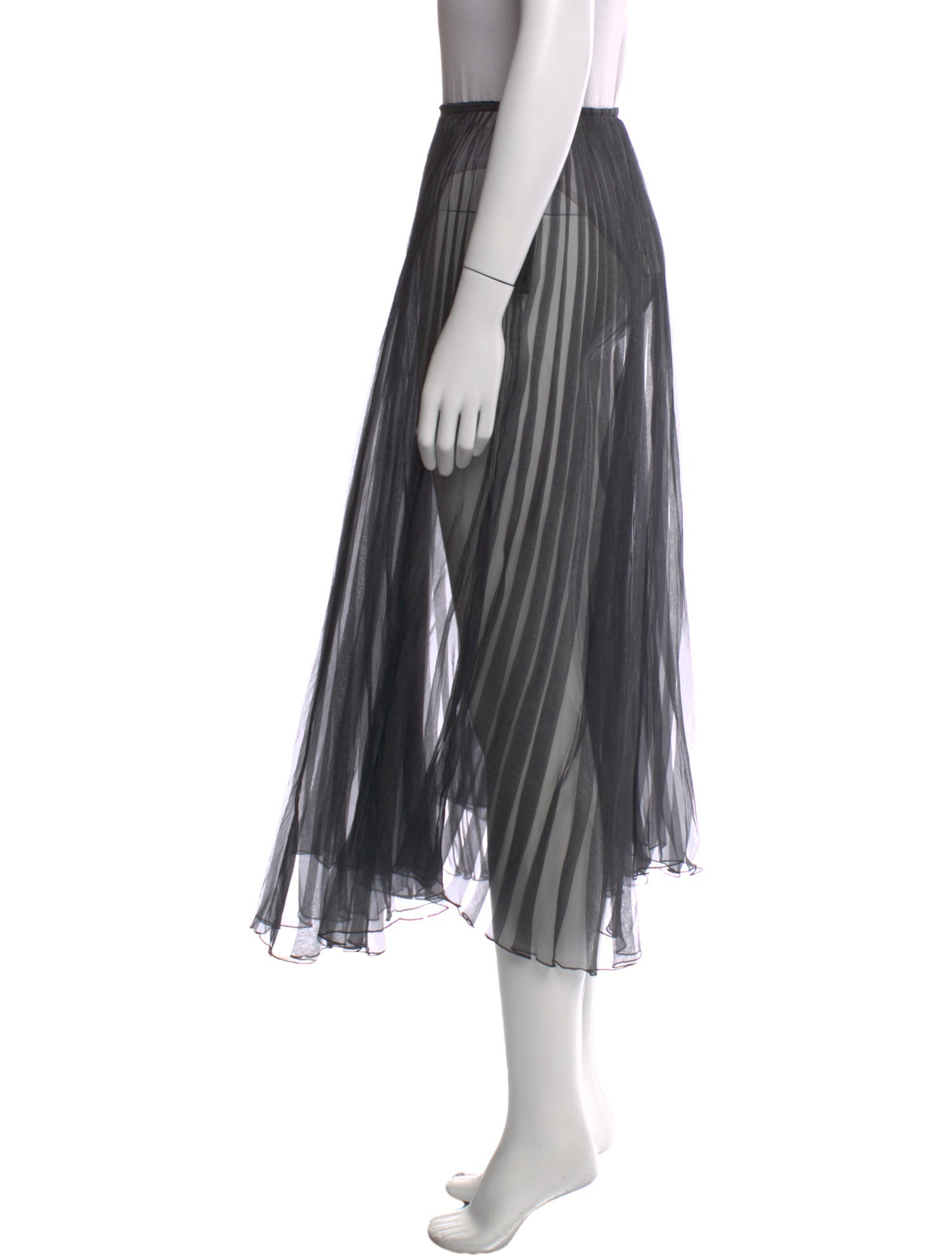 Blugirl Blumarine Striped Midi Length Skirt