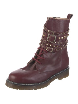 Blugirl Blumarine Leather Combat Boots