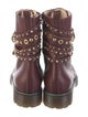 Blugirl Blumarine Leather Combat Boots