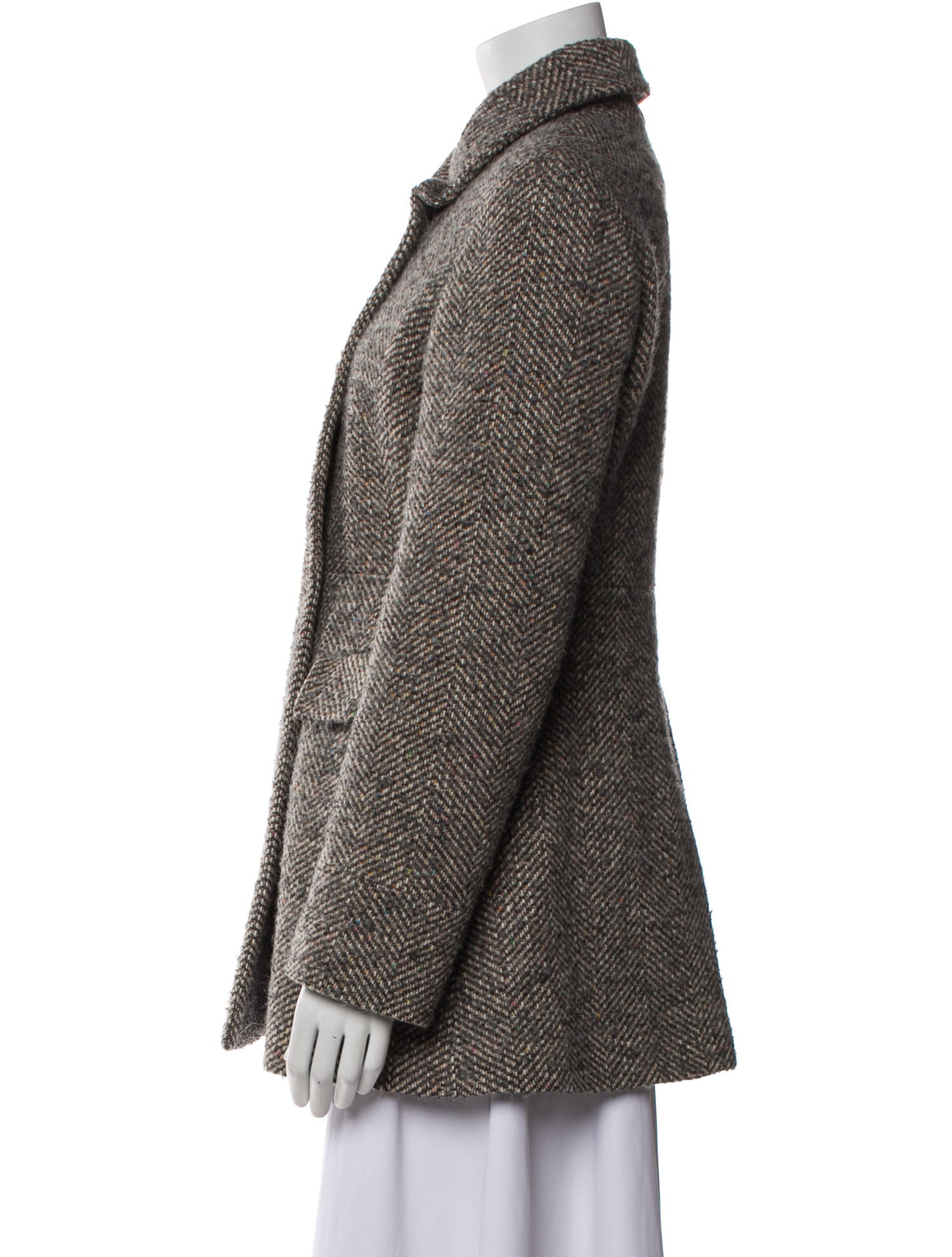 Blugirl Blumarine Wool Tweed Pattern Blazer