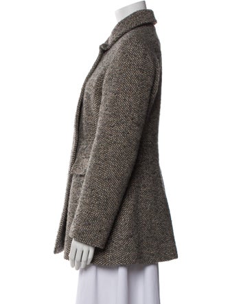 Blugirl Blumarine Wool Tweed Pattern Blazer