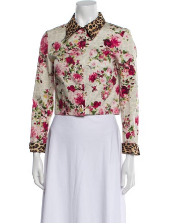 Blugirl Blumarine Floral Print Evening Jacket