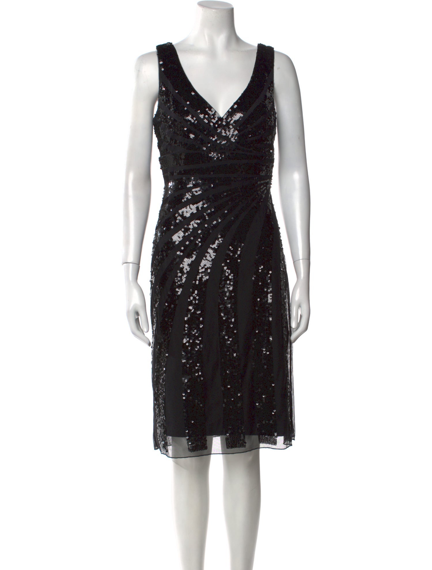 Blugirl Blumarine V-Neck Knee-Length Dress