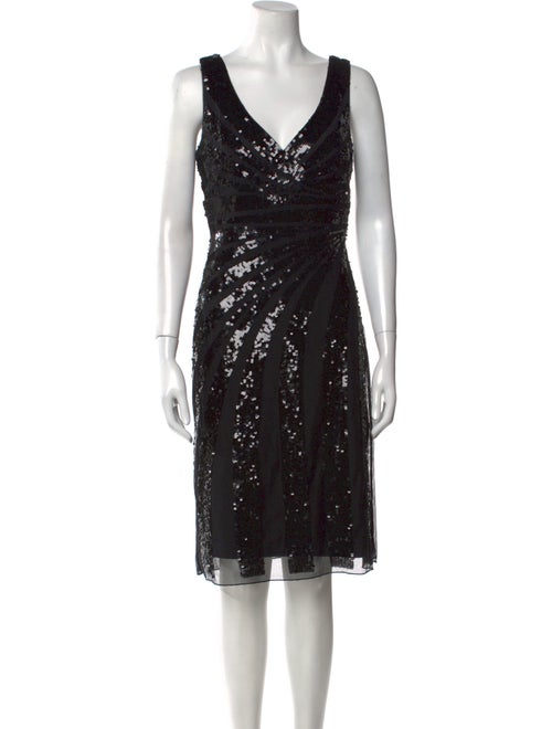 Blugirl Blumarine V-Neck Knee-Length Dress