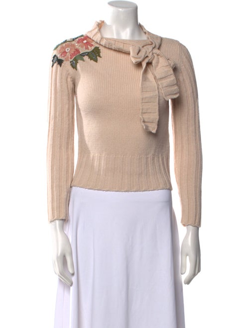 Blugirl Blumarine Wool Crew Neck Sweater