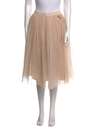 Blugirl Blumarine Crystal Embellishments Midi Length Skirt