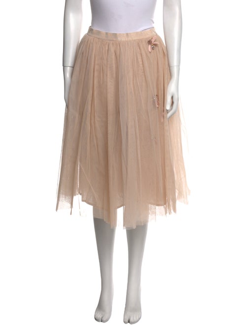 Blugirl Blumarine Crystal Embellishments Midi Length Skirt