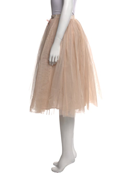 Blugirl Blumarine Crystal Embellishments Midi Length Skirt