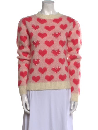 Blugirl Blumarine Printed Crew Neck Sweater