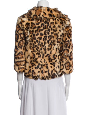 Blugirl Blumarine Fur Animal Print Fur Jacket