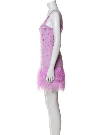 Blugirl Blumarine V-Neck Mini Dress