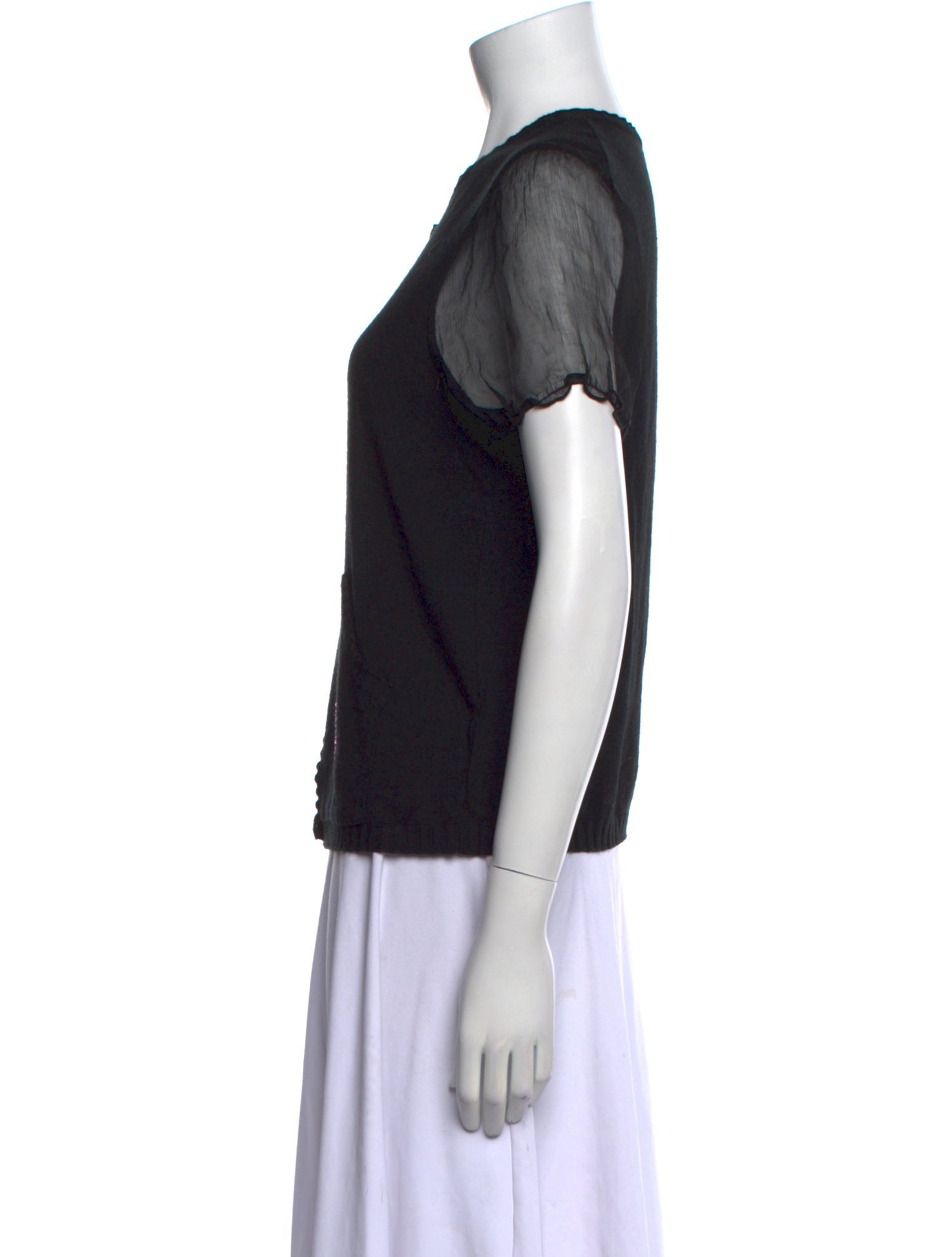 Blugirl Blumarine Graphic Print Scoop Neck Sweater