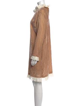 Blugirl Blumarine Mock Neck Mini Dress