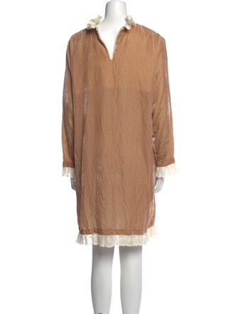 Blugirl Blumarine Mock Neck Mini Dress