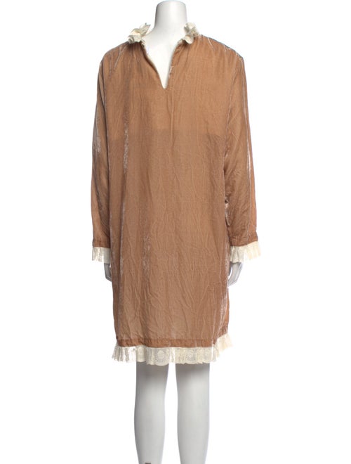 Blugirl Blumarine Mock Neck Mini Dress