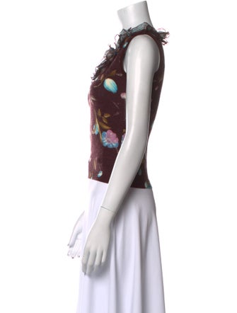 Blugirl Blumarine Wool Printed Crop Top