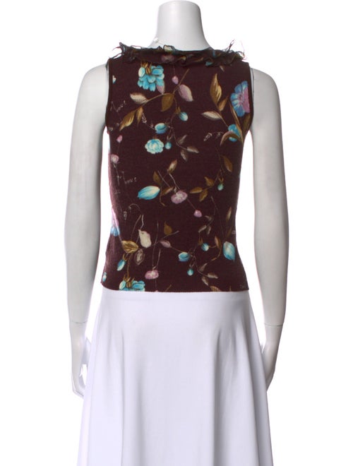 Blugirl Blumarine Wool Printed Crop Top