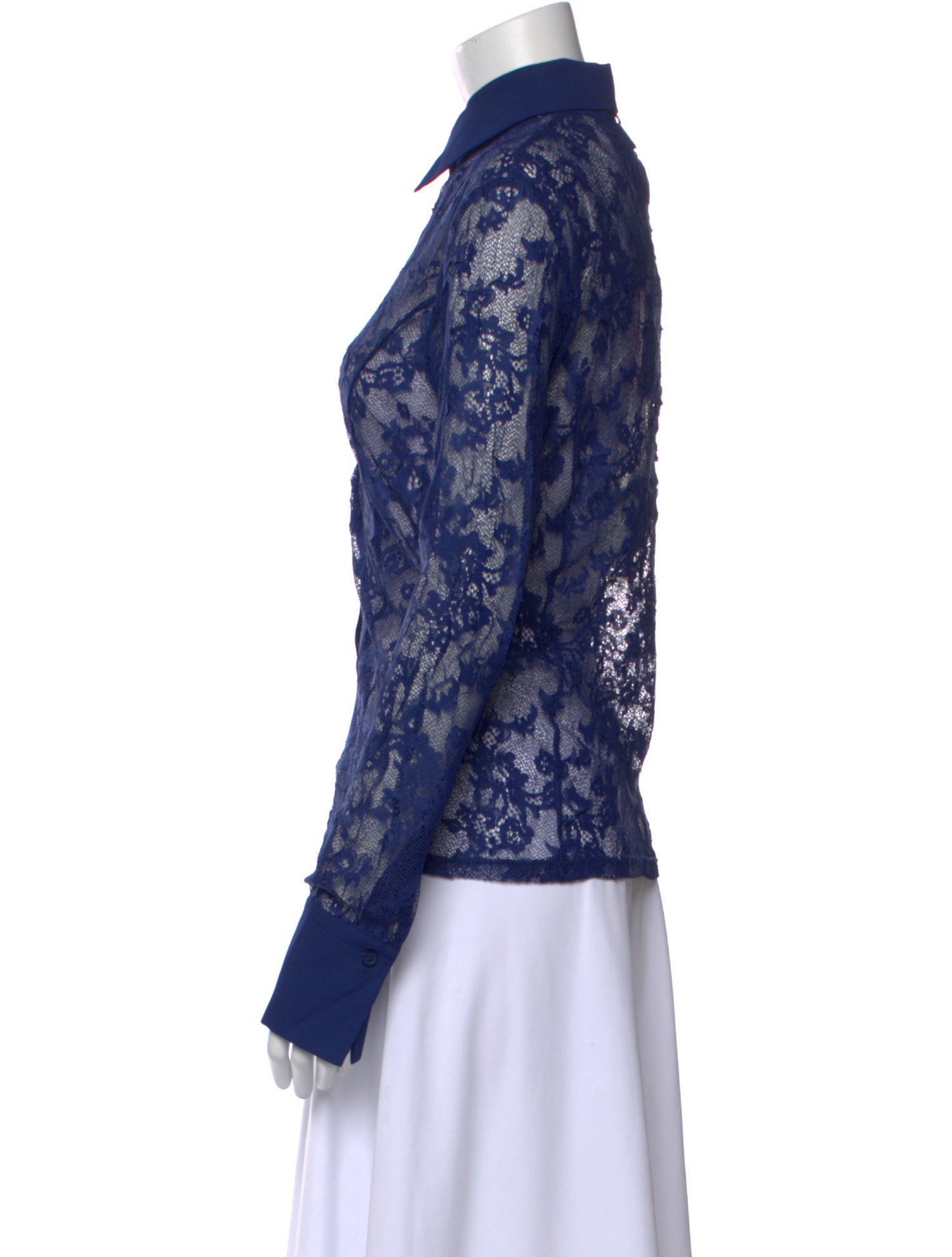 Blugirl Blumarine Floral Print Long Sleeve Button-Up Top w/ Tags