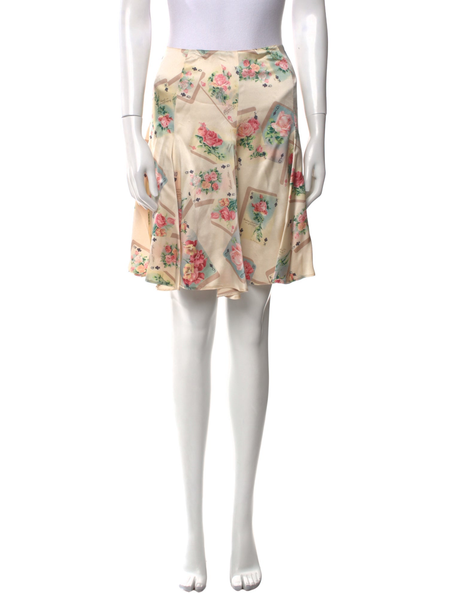 Blugirl Blumarine Silk Mini Skirt