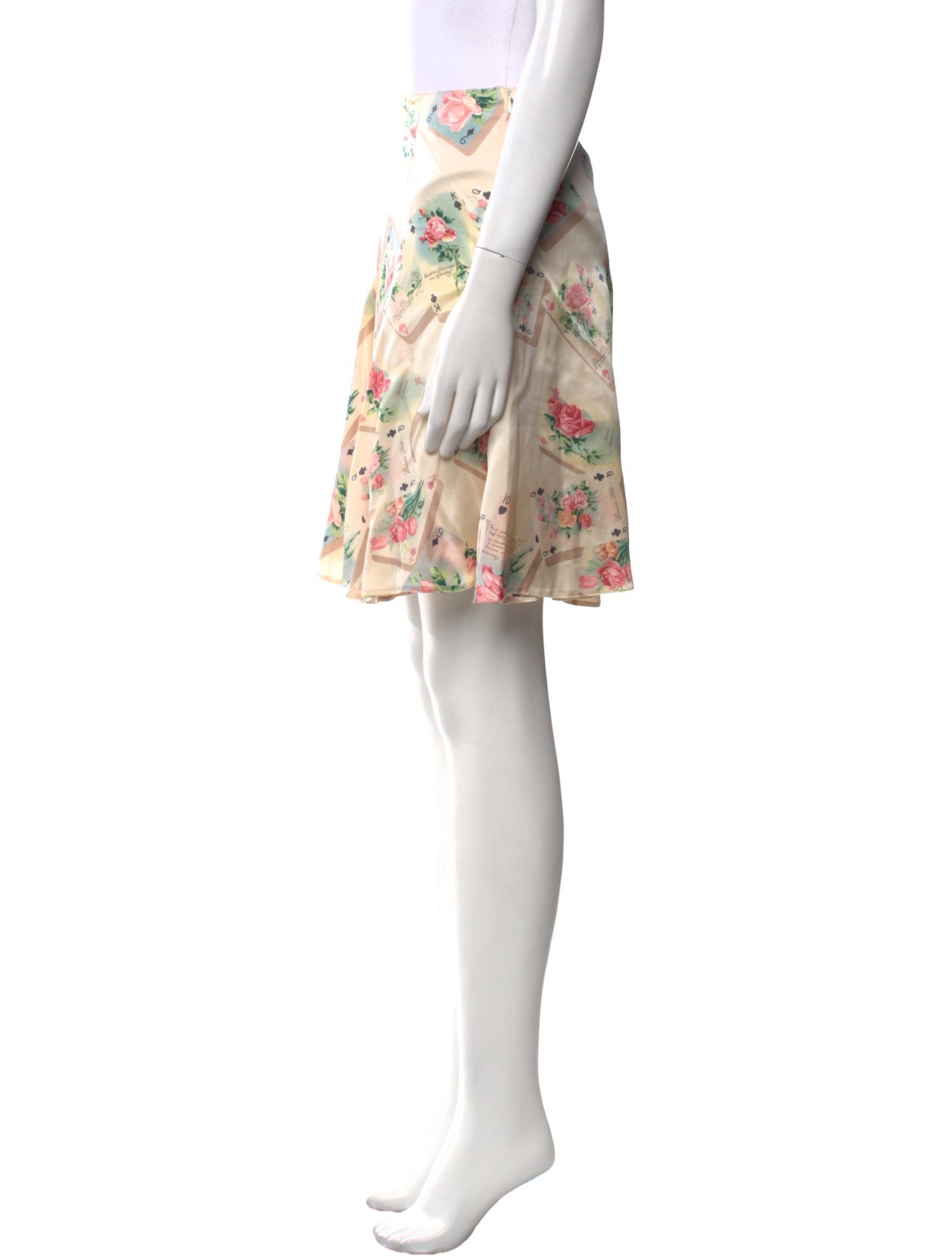 Blugirl Blumarine Silk Mini Skirt