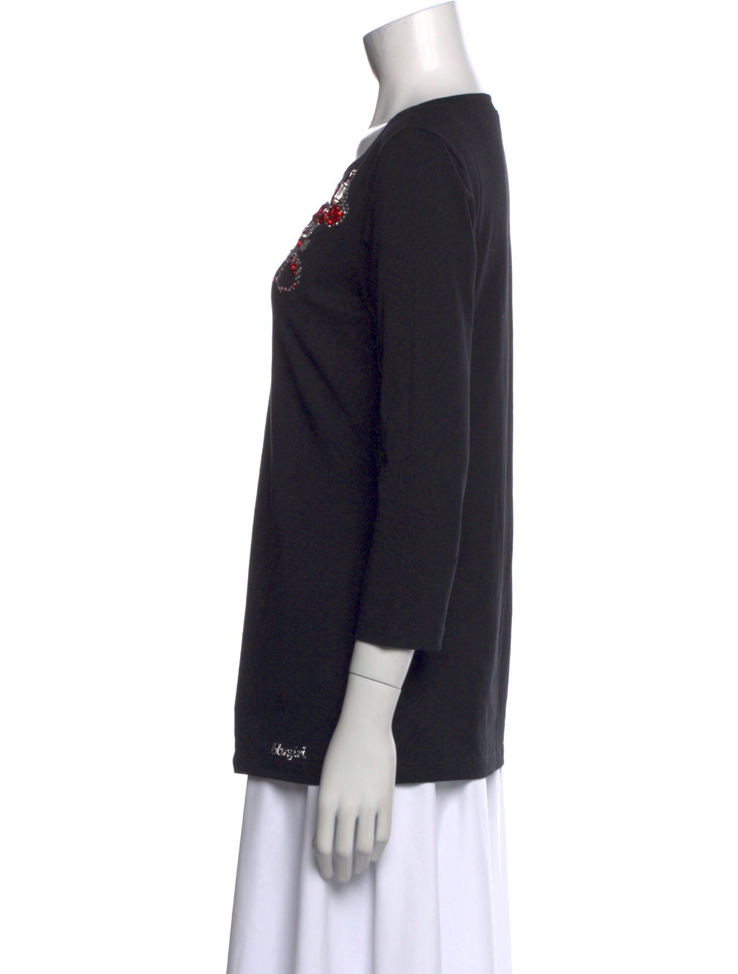 Blugirl Blumarine Graphic Print Scoop Neck Top