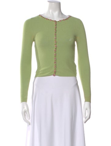 Pre-owned Blugirl Vintage Crew Neck Sweater In Green