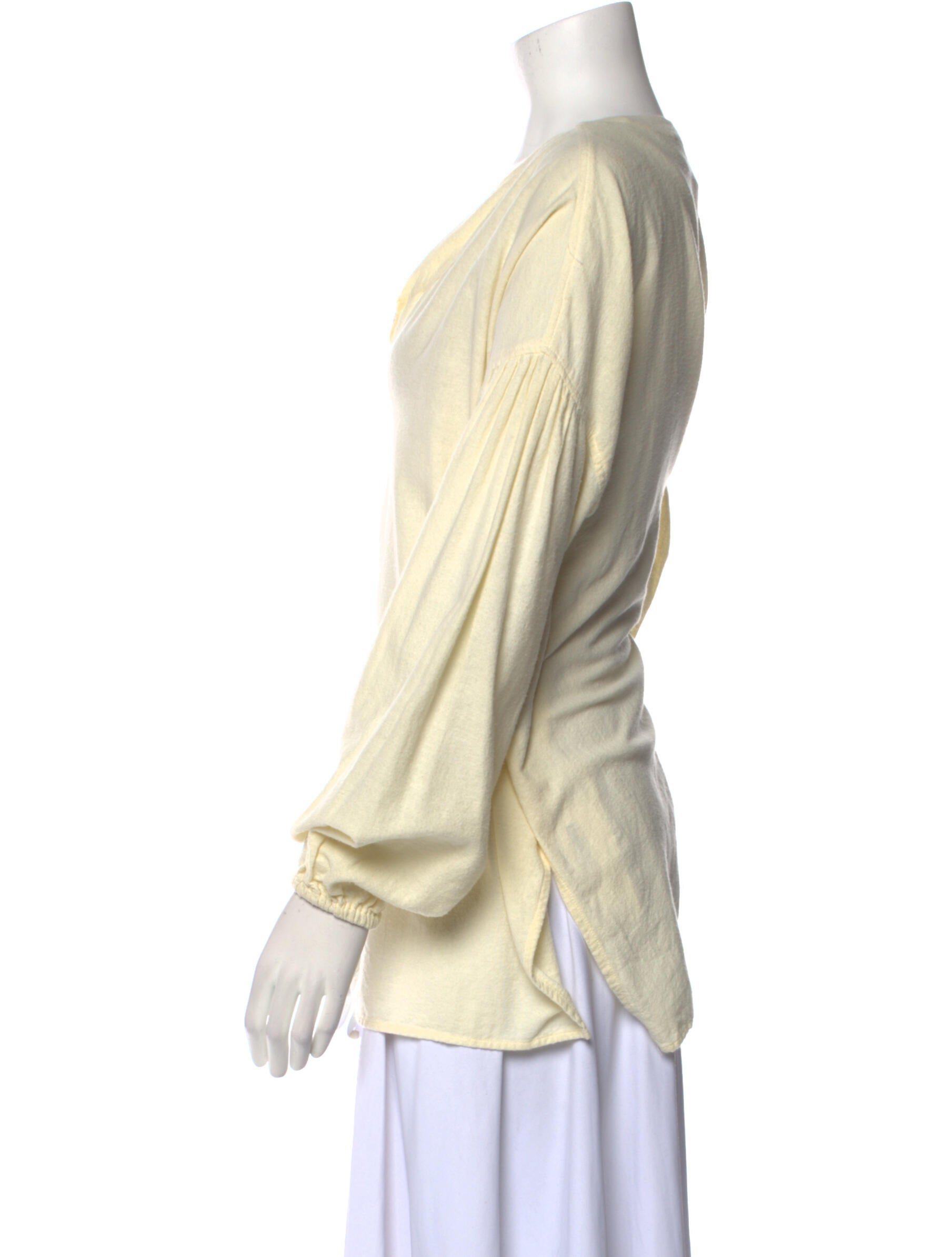 Bliss and Mischief V-Neck Long Sleeve Blouse