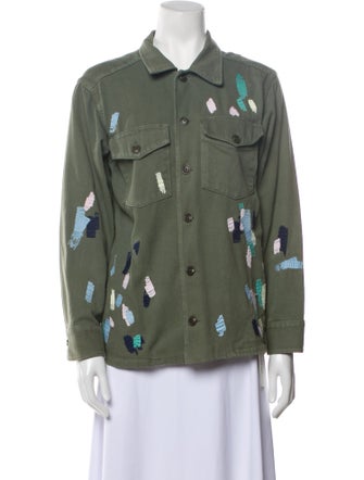 Bliss and Mischief Printed Utility Jacket